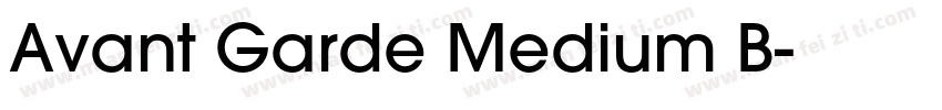 Avant Garde Medium B字体转换